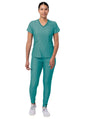 Adar Women's Modern Athletic Jogger Scrub Set 2