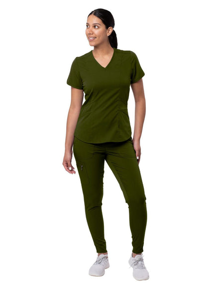 Adar Women's Modern Athletic Jogger Scrub Set 1