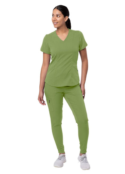 Adar Women's Modern Athletic Jogger Scrub Set 2