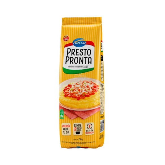 Pampa Direct Presto Pronta Polenta Instantánea Classic Corn Meal Ready In One Minute, 730 g / 1.1 lb