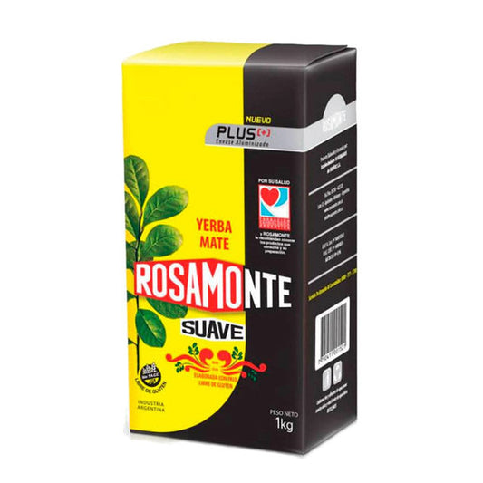 Pampa Direct Rosamonte Yerba Mate Mild Suave - Plus Envase Aluminizado, 1 kg / 2.2 lb