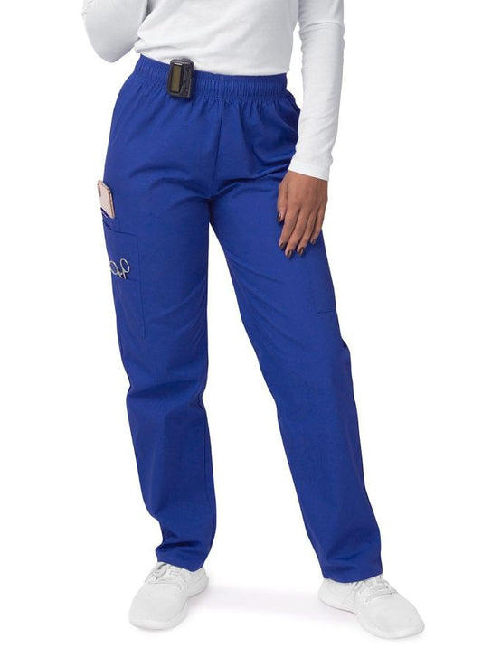 Adar Women's Comfort Elastic Drawstring Cargo Pants - Royal Blue - Sherbet - Teal Blue