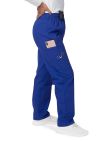 Adar Women's Comfort Elastic Drawstring Cargo Pants - Royal Blue - Sherbet - Teal Blue