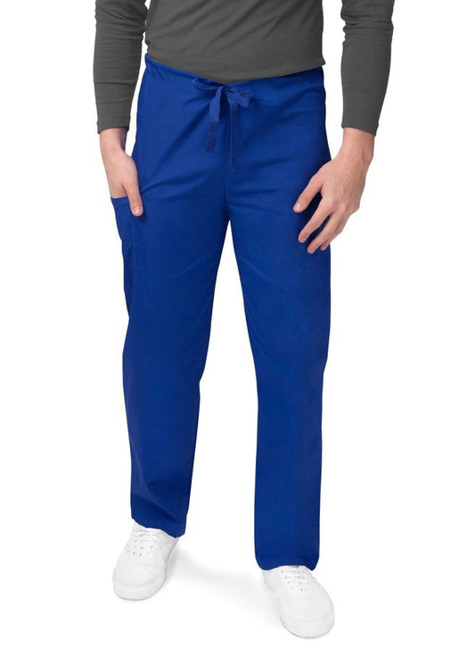 Adar Unisex Drawstring Pants - Royal Blue - Turquoise - White