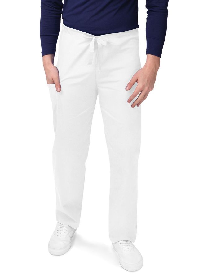 Adar Unisex Drawstring Pants - Royal Blue - Turquoise - White