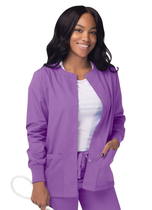 Adar Women's Warm-Up Jacket - Lavender - Navy - Charcoal