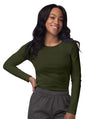 Adar Women's Long Sleeve Comfort Underscrub Tee 3