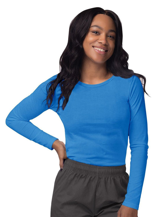 Adar Women's Long Sleeve Comfort Underscrub Tee 4