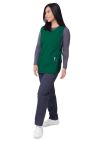 Adar Unisex Cobbler Apron - Hunter Green - Khaki - Ceil Blue 1