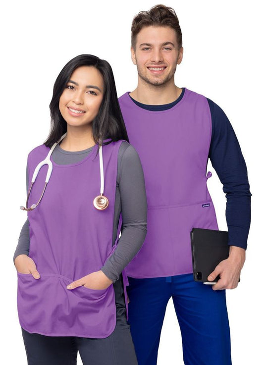 Adar Unisex Cobbler Apron - Navy - Lavender - Mandarin Orange