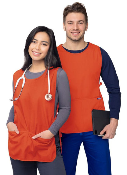 Adar Unisex Cobbler Apron - Navy - Lavender - Mandarin Orange
