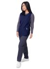 Adar Unisex Cobbler Apron - Navy - Lavender - Mandarin Orange
