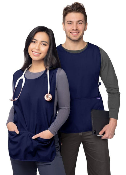 Adar Unisex Cobbler Apron - Navy - Lavender - Mandarin Orange