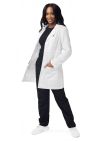 Adar 33" Women's Modern Slim Lab Coat - White