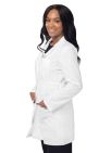 Adar 33" Women's Modern Slim Lab Coat - White
