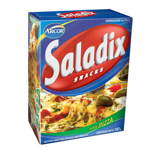 Pampa Direct Saladix Pizza Cheese Snacks, Baked Not Fried, 100 g / 3.5 oz box (pack of 3)