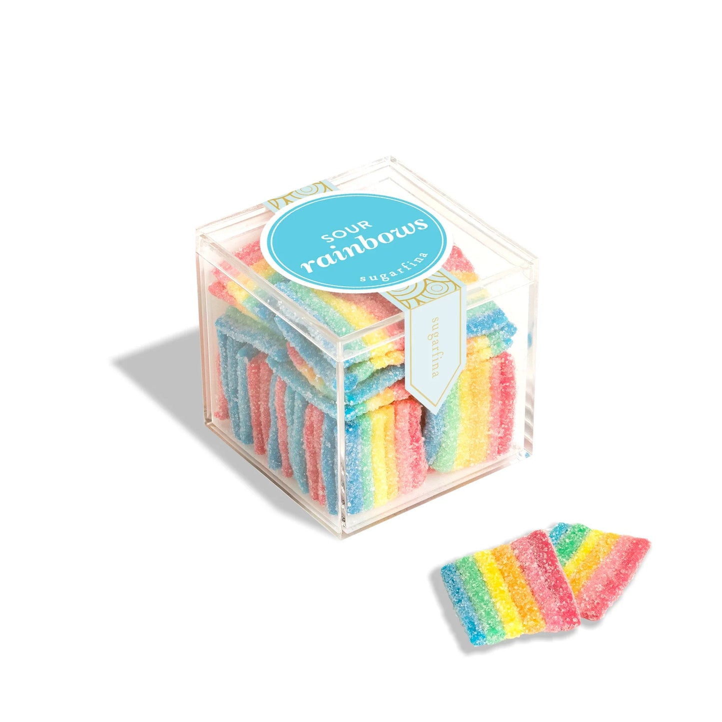Sugarfina Sour Rainbows Gummy Strips - Candy Cube