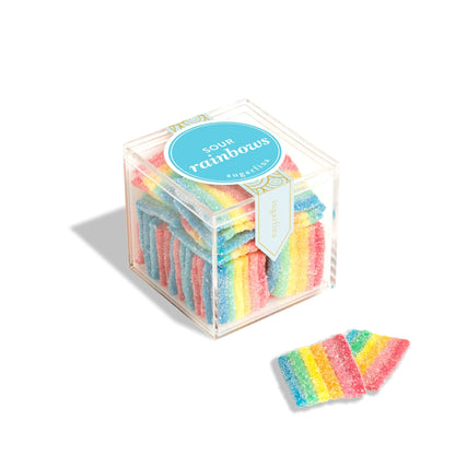 Sugarfina Sour Rainbows Gummy Strips - Candy Cube