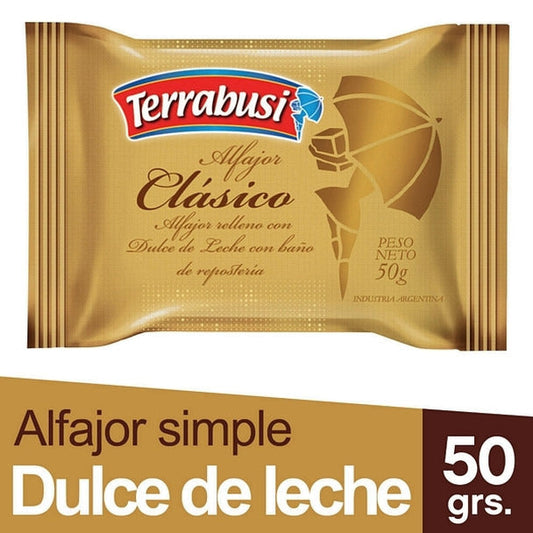 Pampa Direct Terrabusi Alfajores Classic Milk Chocolate Filled with Dulce de Leche (pack of 12)