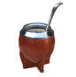 Pampa Direct Combo Large Torpedo Mate Uruguayo Premium Leather Mate Gourd + Pico de Loro Alpaca Bombilla (Two Colors Available)