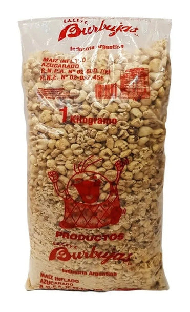 Pampa Direct Tutucas Maíz Inflado Azucarado Sugary Puffed Corn Super Party Bag, 1 kg / 2.2 lb
