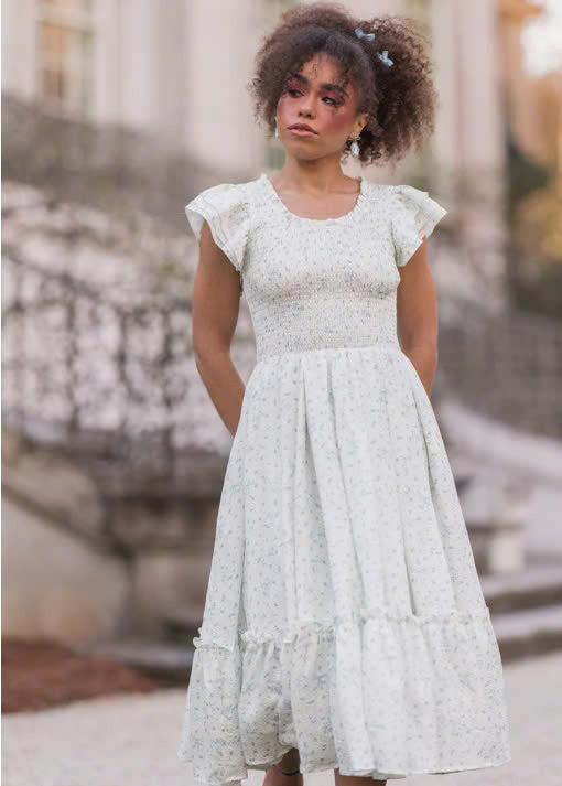 JessaKae Swan Serenade Dress - Blue