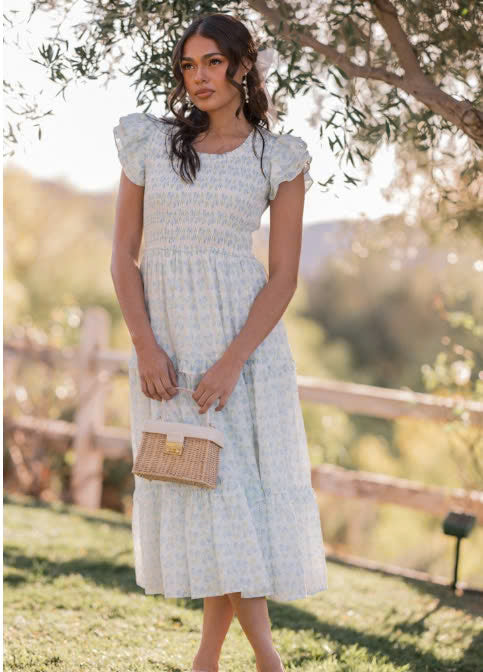 JessaKae Florette Dress - Raindrop