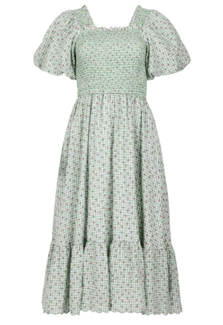 JessaKae Rosie Posie Dress - Tea Green