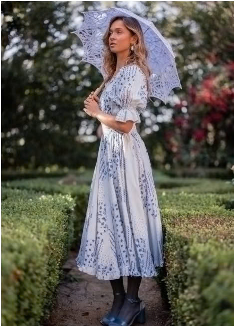 JessaKae Alice Dress - Chamomile Blue