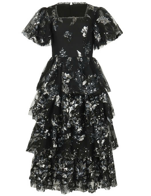 JessaKae Selena Dress - Black Shimmer