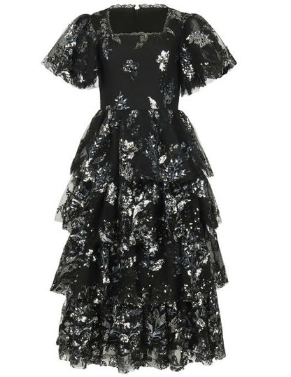 JessaKae Selena Dress - Black Shimmer
